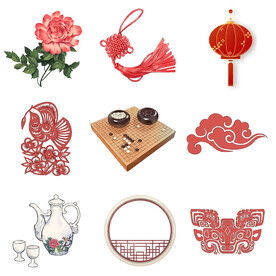 中国风传统主题元素