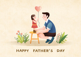 父亲节插画