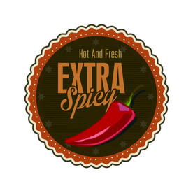 复古辣椒标签 