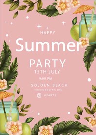 夏日派对海报