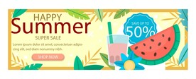 夏天促销banner