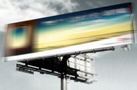 大型户外广告牌样机