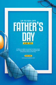父亲节海报 