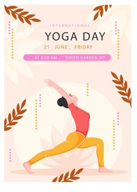 瑜伽人物 瑜伽馆海报