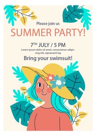 夏日派对海报 