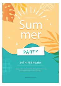 夏日派对海报 