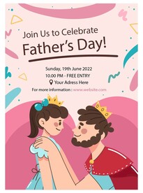 父亲节海报 