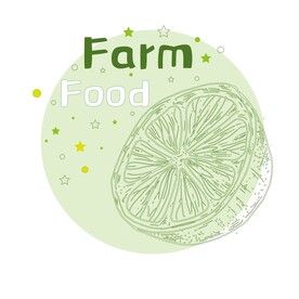 农场食物  水果线稿