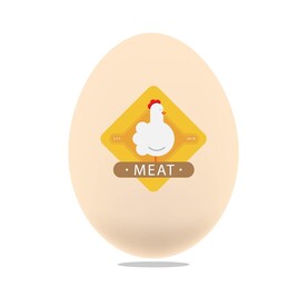 鸡蛋标签 贴纸