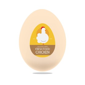 鸡蛋标签 贴纸  