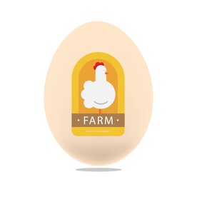 鸡蛋标签 贴纸