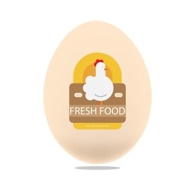 鸡蛋标签 贴纸