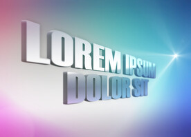 3D立体字体效果