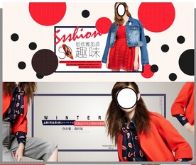 淘宝电商首页秋冬女装轮播海报