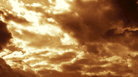 复古黄昏天空白云底纹背景