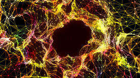 发光网格抽象网络图形舞台背景