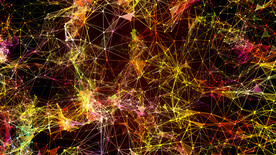 发光网格抽象网络图形舞台背景