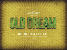 复古字体效果