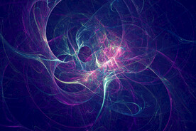 炫彩粒子光线光效舞台背景图