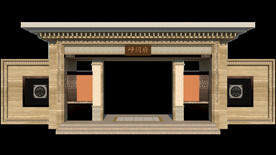 新中式门楼