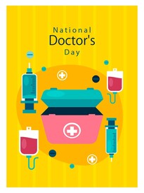 国际医生节 海报