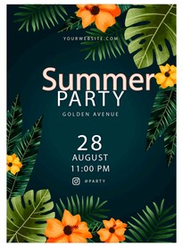 夏日派对海报