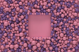 粉紫色海洋球背景