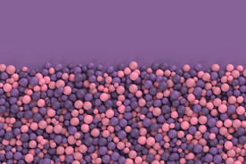 粉紫色海洋球背景