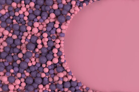 粉紫色海洋球背景