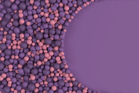 粉紫色海洋球背景