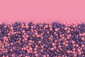 粉紫色海洋球背景