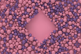 粉紫色海洋球背景