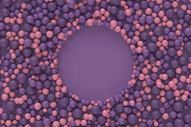 粉紫色海洋球背景