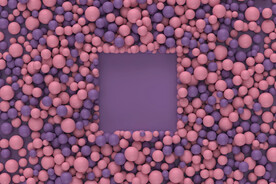 粉紫色海洋球背景