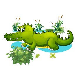 卡通鳄鱼 