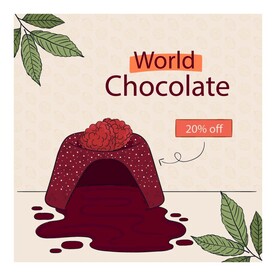 世界巧克力日海报  