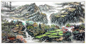 大美秦岭山水画