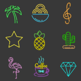 炫彩闪耀发光物品图标