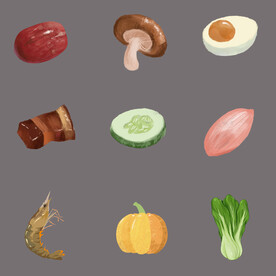 蔬菜肉蛋厨房食材食物