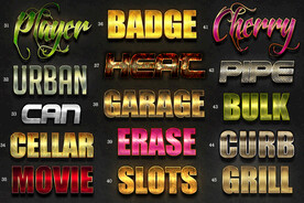 金属质感效果字