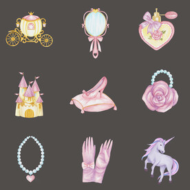 童话故事公主城堡粉色主题