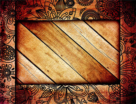 木纹边框背景