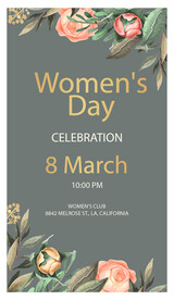 女神节展架海报 