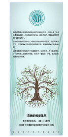 瑜伽课程体系易拉宝