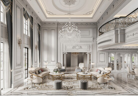 别墅豪宅客厅室内效果图