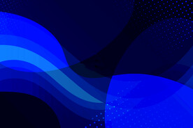 蓝色3d扭曲科技感玻璃抽象背景