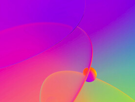 炫彩3d玻璃感科技线条抽象背景