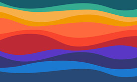 炫彩波浪抽象科技线条背景