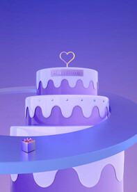 紫色小清新背景