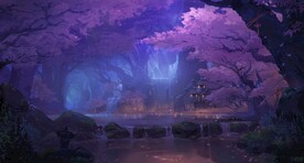 紫色小清新背景